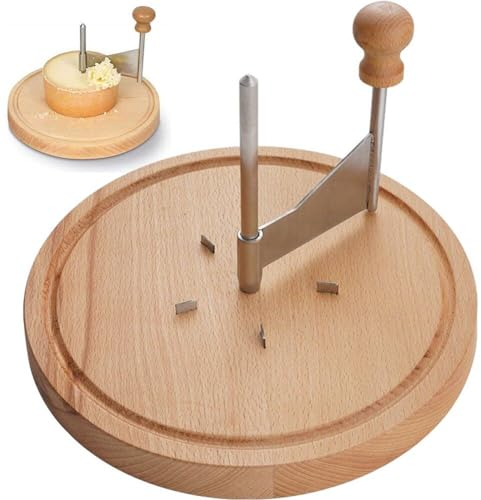 Luxylei Wood Cheese Curler Spin Cheese Wheel Chocolate Multifunctional Rust-proof Shredder Cheese Curler Girolle with Handle