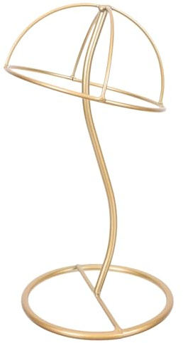 Amosfun Organizzatore Cappelli in Ferro Con Supporto Curvo Da 11.81 in Portacappelli Per Conservazione E Visualizzazione Di Cappelli E Parrucche Per Casa E Vetrina Negozio