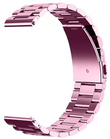 OcioDual Bracelet de Montre Homme Bracelet Métallique Acier Inoxydable Couleur Rose 20mm Bracelet Montre, Montre homme, Bracelet Homme, Bracelet Montre Connectée Bracelets Universels
