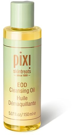 Pixi Beauty EOD Cleansing Oil | Pflanzliches Reinigungsöl zum Entfernen von Make-up & Sonnenschutz | Mit Arganöl & Sojaöl Pflegend & Feuchtigkeitsspendend | 5,07 fl oz/150 ml