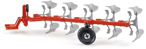 siku 2070, Volldrehpflug, 1:32, Metall/Kunststoff, Orange, 5-schariger Pflug, Spielzeug-Modell kompatibel mit Anhängerkupplungen von 1:32 Traktoren