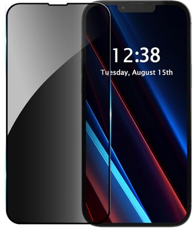 MINUUISCT 1 Pack Privacy Screen Protector for iPhone 11/XR, Coverage Tempered Glass, Screen Protector Protective Glass