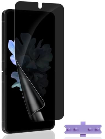 Bekiikoo Privacidad de Protector de Pantalla para Samsung Galaxy Z Flip 3, Anti-Arañazos, Fácil de Instalar, Anti-espía TPU Protector de Pantalla para Samsung Galaxy Z Flip 3