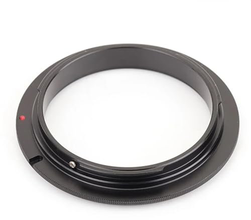 VYUHAksZ for Pixco 49 52 55 58 62 67 72 77mm Objektiv Makro Reverse Adapter Ring for Canon for EOS DSLR Kamera 90D 7D II 6D 5D IV 1D 760D 1300D(58mm)