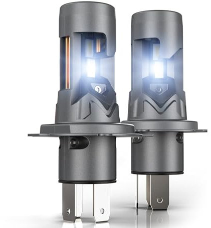 H4 9003 HB2 Halogen Lampe Auto 80W 12V 16000LM 6000K Xenon Weiß, +500% Helligkeit 1:1 H4 Abblendlicht H4 Halogen Glühbirne. 2 STÜCK