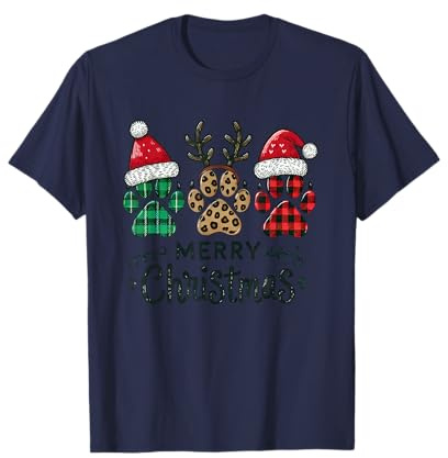 Merry Christmas Frohe Weihnachten für Hunde Liebhaber T-Shirt