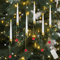 GZWY Candele LED per Albero di Natale Con Telecomando - 6 Luci Coniche Senza Fiamma per Decorazioni Natalizie Interne