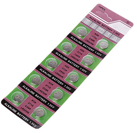 Riiichflowshop 10 Pieces AG6 Alkaline Battery 1.55V Button Coin Cell 371 SR920SW LR920 SR927 171 370 L921 LR69 SR920 Watch Batteries