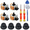 Ersatz für PS5-Controller, 3D-Analog-Sensor-Joystick-Modul, Hall Effect Sticks PS5, 4PCS Joystick Analogen Ersatz Playstation 5 Conrtoller Zubehör mit 4 Daumenkappe Thumbstick und Reparatur Kit