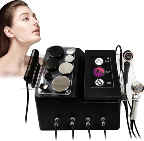 Skin Diagnosis Hair Analyzer Tecar Therapy Face Lifting 448Khz Ret Cet RF Mono-Polar Radio Frequency Physiotherapy Fat Loss Anti-Aging for Physiotherapy Weight Loss,with 2 Handles 8 Probes 1 Fascia K