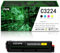 Extra hohe Reichweite, mehrfarbig, 4er-Pack C3224 Tonerkartuschen-Set mit Chip C3210K0 C3210C0 C3210M0 C3210Y0, kompatibel mit Lexmark C3224 MC3224 MC3426 MC3326 C3326 C3426 Drucker,Y-3500 Pages