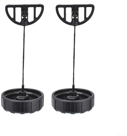 Fuel and Oil Cap Set for MS170 MS180 017 018 Chainsaw - 2 Pieces High Quality Replacement Parts Secure Leak-Proof Design Easy Installation Blackv