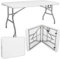 SPRINGOS Table de jardin pliante 180 x 74 cm 6 personnes pliable pour restauration et banquet en polyéthylène haute densité résistant aux intempéries