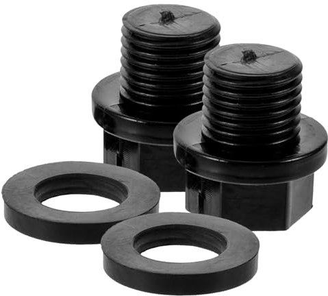 SEWOART 2sätze Poolstöpsel Rücklaufstöpsel Winterstöpsel Ersatzteile Für Poolpumpen Mit Gewinde Und O-Ring Zum Überwintern Von Schwimmbecken