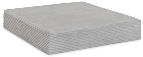 Ehrenkind® Hüpfpolster 80 x 80 x 15 cm aus hochwertigem Cord | Made in Germany Hüpfmatratze für Kinder ab 3 Jahre bis 40 kg | Sprungpolster Grau