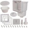 Snowchecking Above Ground Pool Skimmer Kit, Skimmer Guard Kit, 6 Inch With Construction For Above Ground Pools