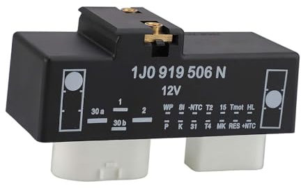 KiBcsLic Cooling Fan Control Unit 1J0919506N Radiator Fan Relay for Golf Car