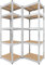 BAUSOKOL Metallregal 180x60x40 cm - 2 STK Verzinkt – 5 MDF Böden – Tragkraft 875kg – Lagerregal, Werkstattregal, Kellerregal, Schwerlastregal