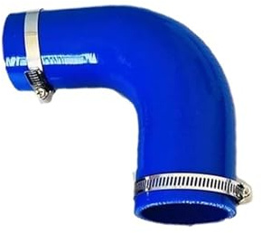 manguera gasolina Manguera flexible de silicona azul 90°, diámetro variable, para entrada aire a alta presión con 2 abrazaderas(ID13-16mm)