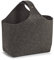 Zeller 14373 Aufbewahrungskorb, Filz, anthrazit, 36 x 22 x 47 cm, 4003368143736