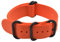 ARTSTYLE Armbanduhr Band mit dicken Nylon Material Riemen und High-End Schwarz Schnalle (matt Finish), Herren, Orange