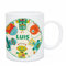 Made in Gift Taza de Plástico Infantil con Asa Dinosaurio Personalizada de 33 Cl de Capacidad con Nombre y Texto en Color (Pandilla Robot)