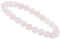 ELEDORO echtes Edelstein Perlen Armband - Natürliche Chakra Power Steine, Stretch Design, 8mm (Rosenquarz)