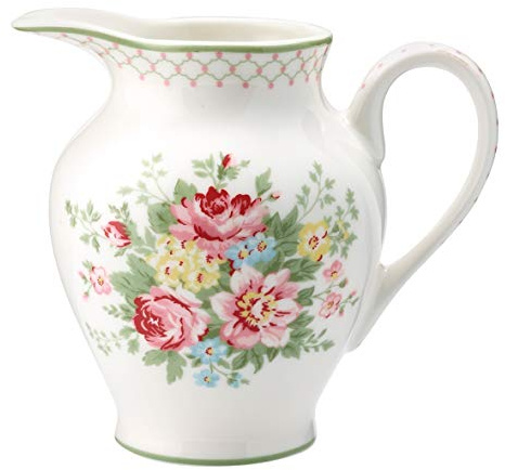 GreenGate Creamer Round Aurelia White