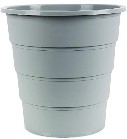 Office Products 19054621-05 - Papelera (plástico, 16 L), color gris