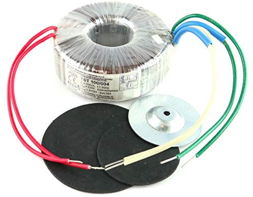 WITTKOWARE Ringkerntransformator, 100VA, 230V zu 2x12V, 2x4,16A, 97x40mm