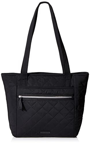 Vera Bradley Damen Performance Twill, Kleine Vera Tragetasche Handtasche, Klassisches Schwarz