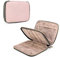 Teamoy Organizer per Ferri da Maglia e Uncinetto (Fino a 20.3cm), Borsa a Doppio Strato con Tasche per Accessori da Lavoro a Maglia, Beige Rosa (Solo Borsa)