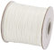 Cheriswelry Cordon en polyester ciré 0,5 mm avec bobine pour fabrication de bijoux Macramé Blanc crème