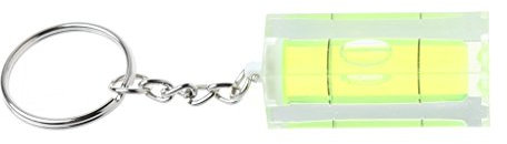 mayDONG Mini Square Spirit Level Key Ring Key Chain Tool Gadget Fr Photo Wall Hanging TV
