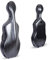 Crossrock Custodia in policarbonato composito adatta per violoncello 4/4 con zaino e ruote, Nero, 4/4 Cello Case, Violoncello 4/4