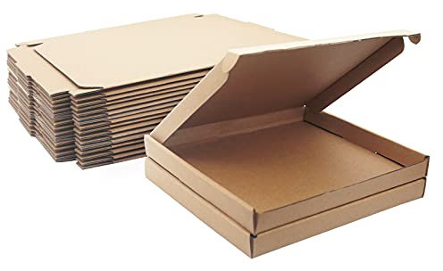 C5 A5 Royal Mail Large Letter PIP Boxes, 220x160x20mm Corrugated Cardboard Shipping Boxes, Brown Small Postal Packaging Mailing Boxes for Business, Posting, Storing or Gift (Pack of 10)