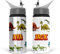Personalised Dinosaur Water Bottle for Kids – 600ml Aluminium Bottle with Flip-Up Lid and Straw – Leakproof & Spillproof Design – Ideal for School, Sports, Hiking, or Travel – Add Custom Name