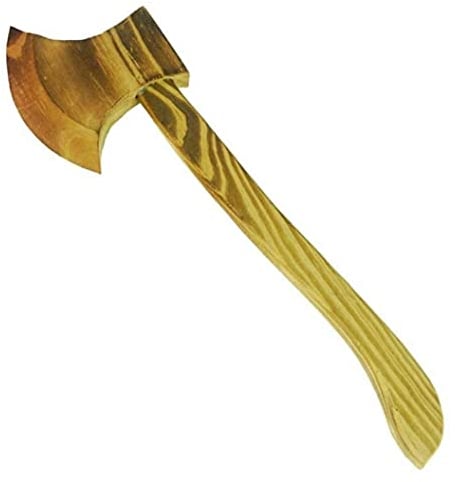 PiniceCore 1pc Wooden Axe Wooden Toy Knife Handmade Toy Halloween Performance Supply Costume Accessory for Cosplay Halloween