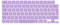 MOSISO Tastaturabdeckung Skin Kompatibel mit MacBook Air 13,6 M3 A3113 M2 A2681 2025-2022, für MacBook Air 15 2025-2023, für Mac Pro 14/16 Zoll M4 M3 M2 M1 2021-2025, EU-Layout,Helles Lila