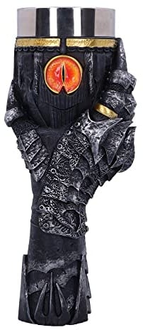 Nemesis Now Offizielles Lizenzprodukt Herr der Ringe, Sauron, Kelch, Grau, 22,5 cm, B5895V2, 1 Stück (1er Pack)