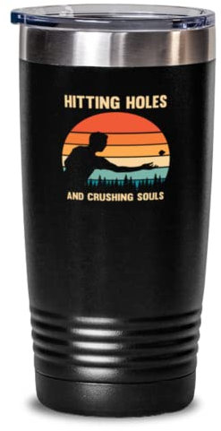 20oz Tumbler Acciaio Inox Isolato Divertente Colpire Fori E Schiacciare Anime