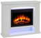 Endeavour Fires Cheminée Électrique Ebberston 39 | Cheminée Décorative, Effet de Flamme Réaliste, Installation Facile, Technologie LED à Faible Coût, Blanc | 27,5 x 100 x 83 cm