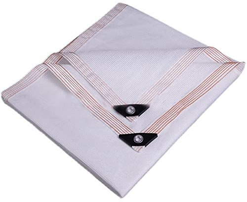 Rete Ombreggiante Bianco 8 Pin Panno Ombreggiante per Esterni per Pergola Piante da Patioserra Telo Coprente Traspirante(Size:6 * 6)