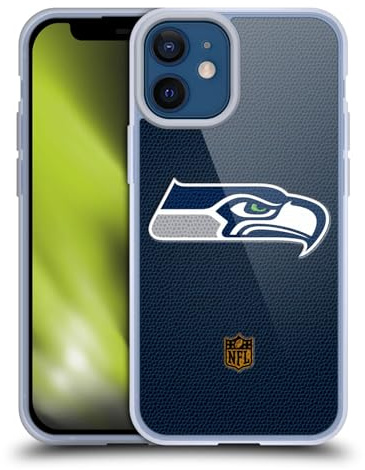 Head Case Designs Offizielle NFL Fussball Seattle Seahawks Logo Gelhülle [Militärischer Schutzgrad] Kompatibel Mit Apple iPhone 12 Mini Und Kompatibel Mit MagSafe