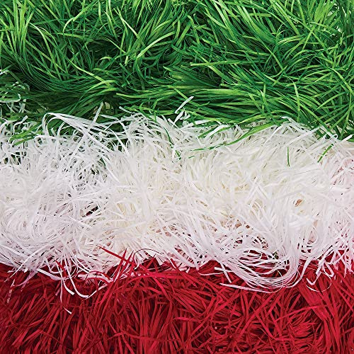Baker Ross FX336 Christmas Shredded Tissue Paper - Pack of 90g, Kids Crafts Paper, Ideal for Wrapping, Packing, Decorations, Christmas Arts and Crafts Supplies