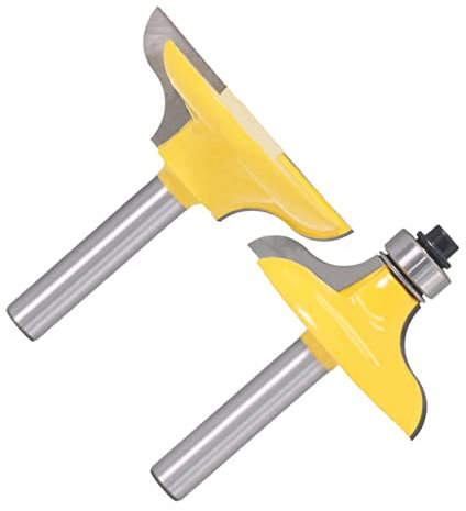 ZSBLXHHJD Router Bits 2 Pack 8mm Handle Door Frame Knitting Knife Edge Router Drill Bit Dressing Woodworking Knives Power Tools Wood Carving Mills