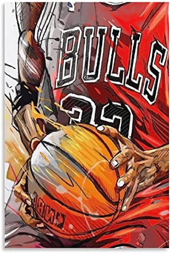 ACIDI Bilder Wohnzimmer Modern 30 * 50cm Chicago Bulls Basket Poster Arredamento Casa Decorativo Soggiorno Camera da letto Senza Cornice