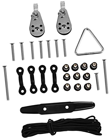 Toddmomy 1 Satz Riemens Ch Eiben Schnalle Kajak-ankerwagen-kit Kajak Flaschenzug Kajak-ankerwagensystem Kajak Pad Augen Kajak Augenpads Pad-augenklemme Zubehör Angeln rutschfest Nylon