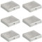vidaXL 6x Pfostenkappe Pyramide Zaunkappe Pfahlkappe Zierkappe Abdeckkappe Zaunpfahlkappe Pyramidenkappe für Pfosten Feuerverzinkt Verzinktes Metall 81x81mm