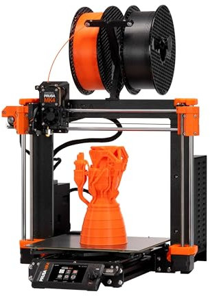 Original Prusa MK4 3D-Drucker-Kit, abnehmbare Druckblätter, Anfängerfreundliches 3D-Drucker-DYI-Kit, Spaß zu montieren, automatische Kalibrierung, Filamentprobe enthalten, Druckgröße 24 x 21 x 21 cm.